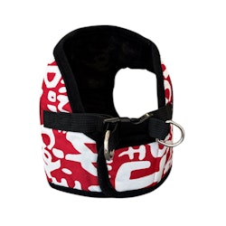 Harness Vest Red/White