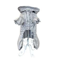 Soft raincoat 4 legs w. pocket Grey/Grey