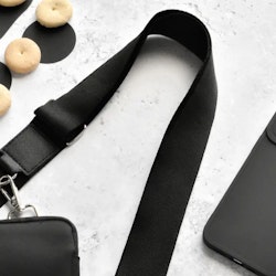 Cocopup London Bag Strap Plain Black