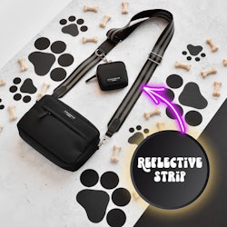 Cocopup London Bag Strap Reflective Black