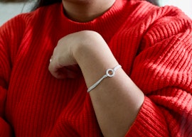 2-radigt silverarmband