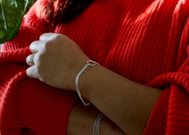 2-radigt silverarmband
