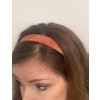Läder-hårband, orange