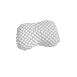 Latex kudde vit 58x36x12 cm
