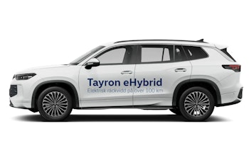 Tayron eHybrid. Elektrisk räckvidd på över 100 km
