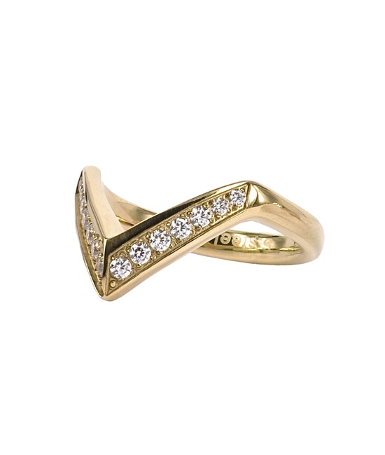 Astrid & AgnesValentina Stone Gold ring