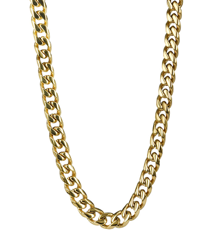 Hailey grov pansar kedja halsband i guldfärg från A&A hos Ericsson Ur och Guld