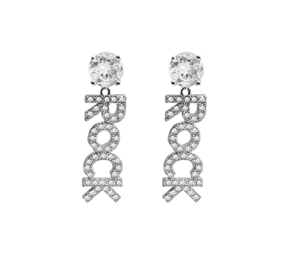 Ioaku Statement rock stud earring hOs Ericssonur och Guld