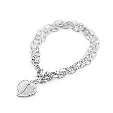 Isolde silverarmband med ett vackert hänge i form av ett hjärta från Sahara Silver