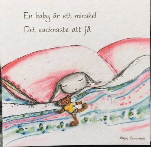 Gratulationskort En baby är ett mirakel