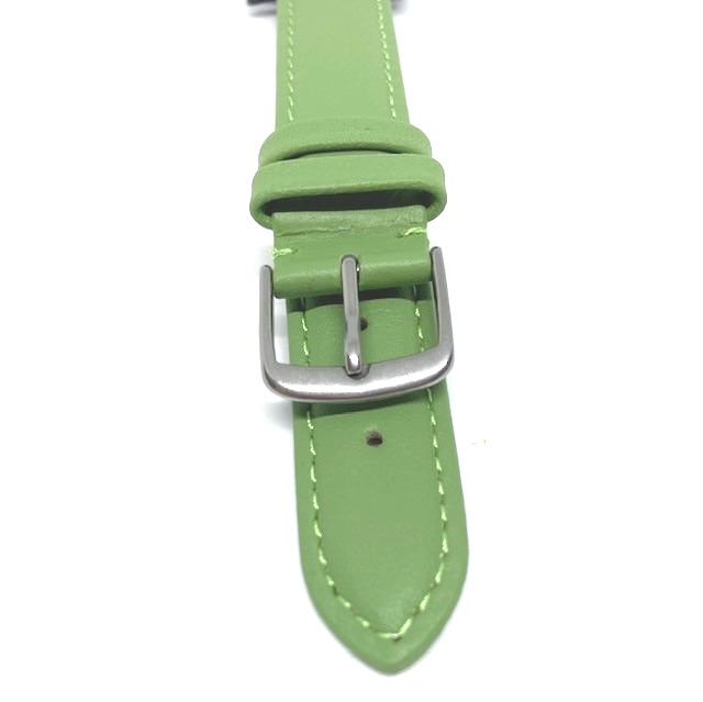Ljusgrön klockarmband i äkta läder Bredd §4 o §6 mm hos EriCsson Ur och Guld