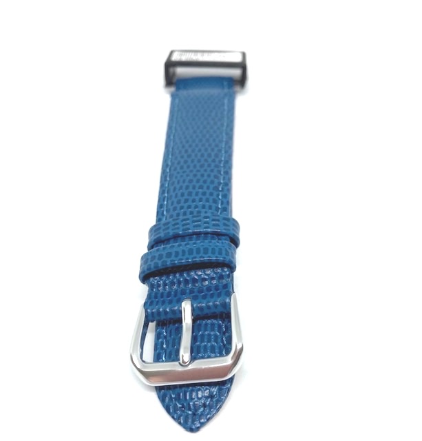Elegant blått lizard/calf klockarmband 18mm hos Ericsson Ur och Guld