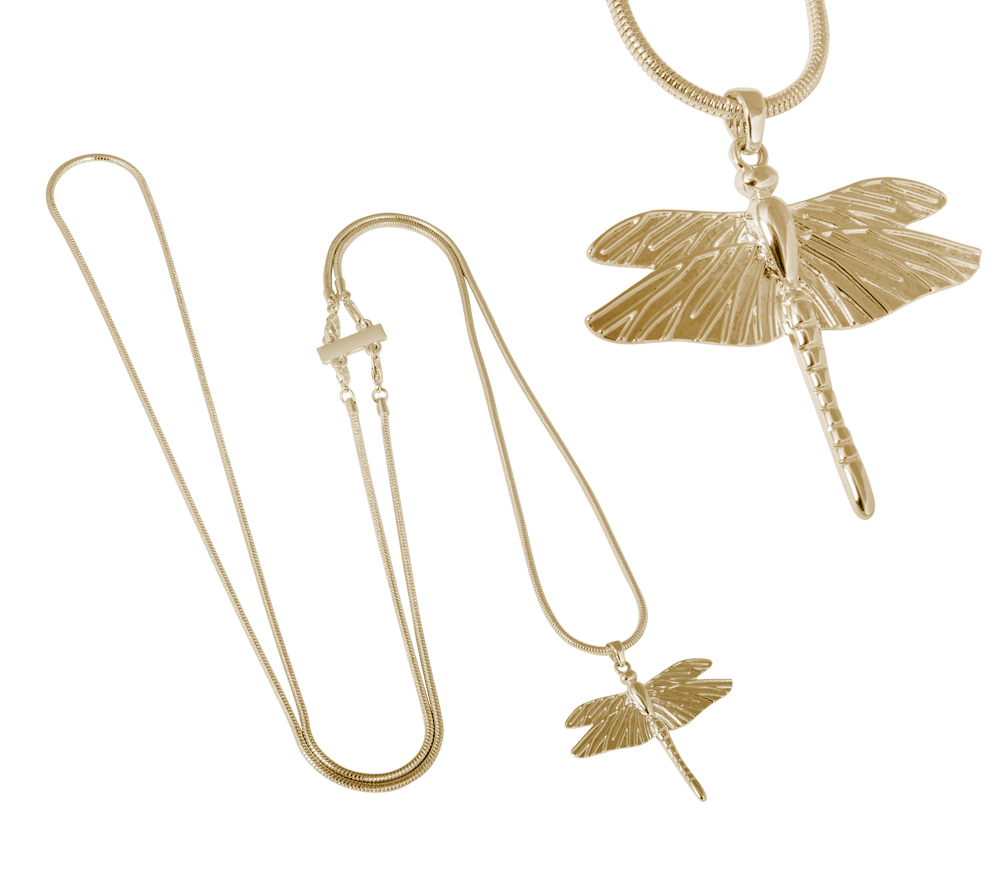 Dragonfly mini necklace gold ericssonurochguld.se