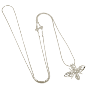 Unik Mini Insekts Halsband Ioaku - Stål med 925 Silver!