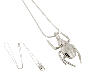 Ioaku Beetle Mini Necklace Silver
