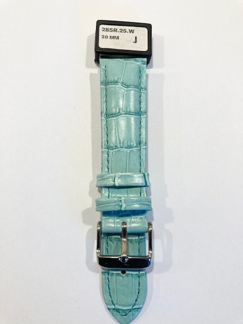 Croco-grain klockarmband  Färg ljusgrön hos ericsssonurochguld.se 18 mm - 20 mm