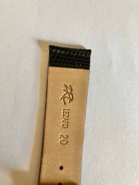 Klockarmband brunt ödleskinn