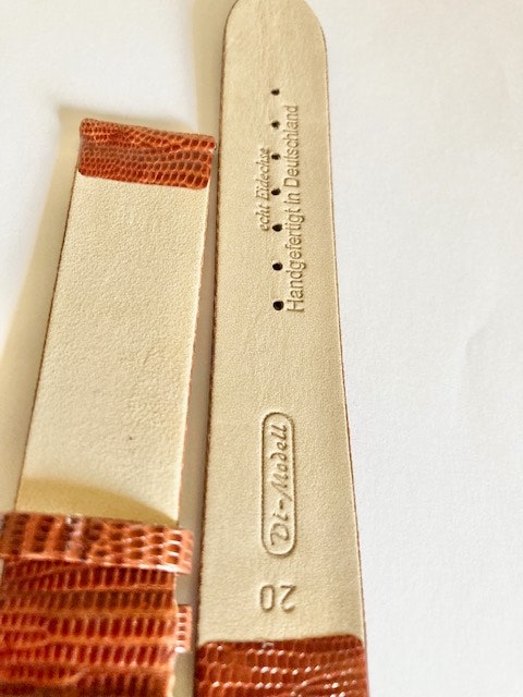 exklusivt brunt klockarmband DI model 20 mm Outlet hos Ericsson urochguld