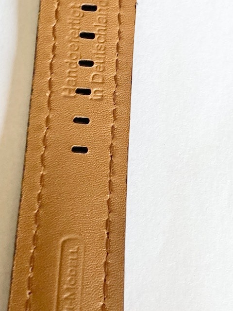 Brun kraftigt läderklockarmband. Bredd 20 mm Outlet hos Ericsson Ur och Guld