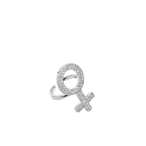 Svaret:Feminin, Glittrande Symbol Silverring från Ioaku x Izabella