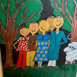 The Family  akrylmålning av Lisbeth Ericsson