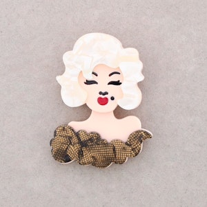 Marilyn Monroe Brosch brun Sonata