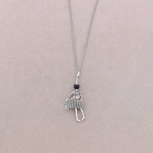 Halsband docka mini svart/vit Sonata