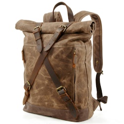Ryggsäck vintage vaxad canvas
