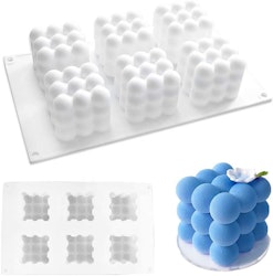 Silikonform bubblig fyrkant