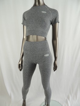 Roma grey, set with top and long pants
