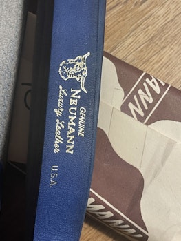 Neumann lädergrepp Blå