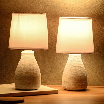 GRISSLA bordsbelysning - SET MED TVÅ LAMPOR, klicka & läs mer - ljuskällor ingår & fraktfri leverans!