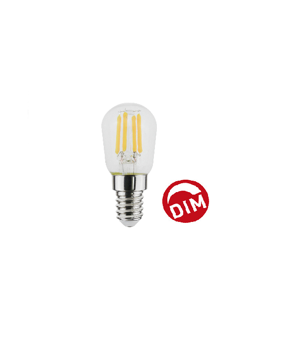 Varmvit E14 päron LED, 3-steg dimbar m vanlig strömbrytare, 2,5 - 0,3W