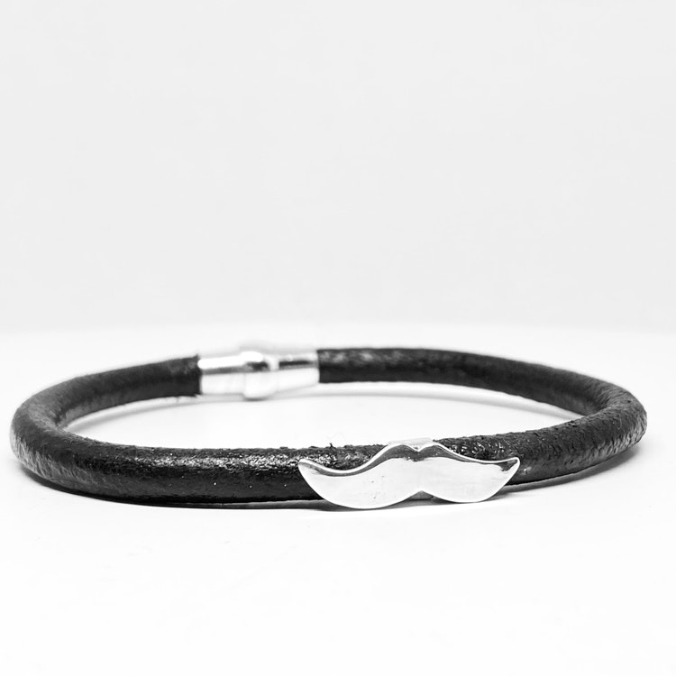 MOVEMBER mustasch-armband - FORS silver