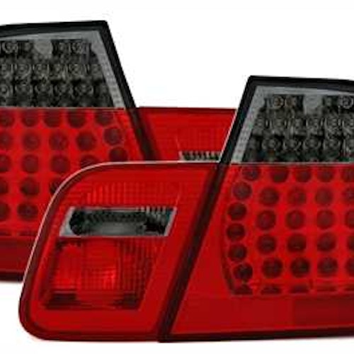 Facelift Baklysen Bmw e46 Sedan Tonad/röd led