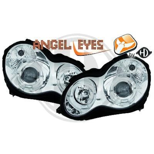 Angel eyes Strålkasare Mercedes W203 00-07