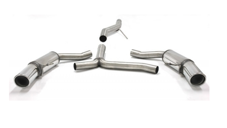 TA-Technix duplex stainless steel catback 1x100mm Audi A4/A5 B8 2.7TDI 2WD + A4/A5 B8 3.0TDI quattro