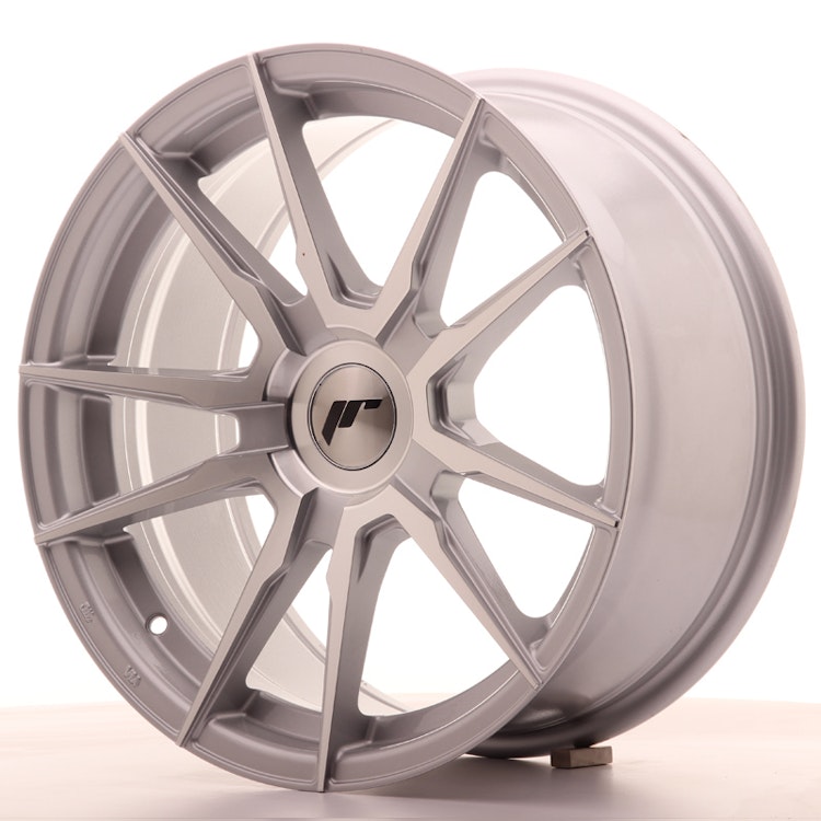 Japan Racing JR21 17x8 ET35 Blank Silver Machin