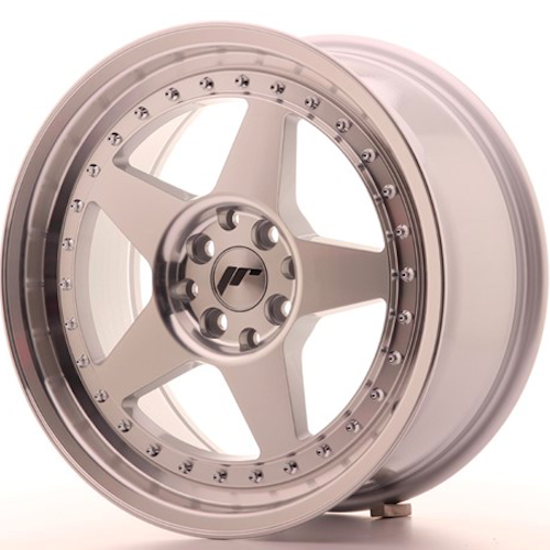 Japan Racing JR6 17x8 ET35 4x100/114 Machined Sil