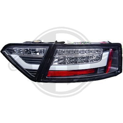Svarta LED bakljus Audi A5 07-09