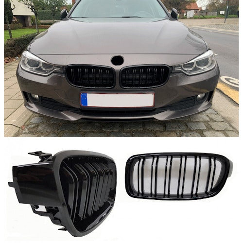 Svarta njurar/grill BMW 3-SERIEN F30 - F31