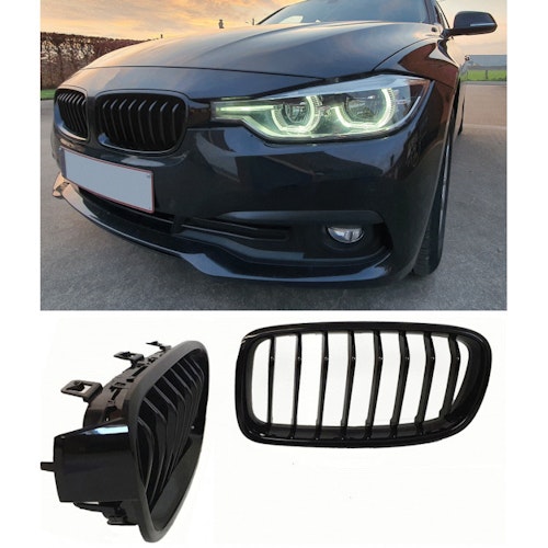 Svarta njurar/grill BMW 3 SERIE F30 - F31