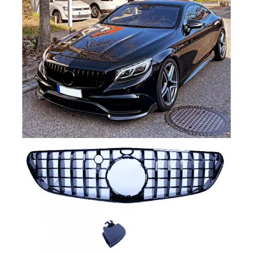 Svart grill Mercedes S COUPE 63/65 AMG 2015-2017 C217