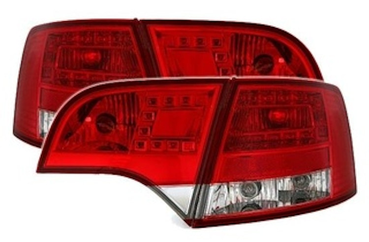 Baklysen LED klarglas Audi A4 B7 Avant