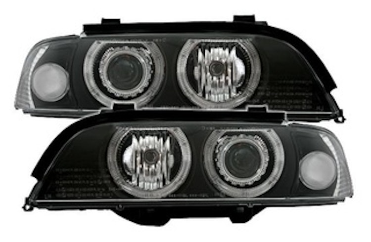 Strålkastare med Angel eyes Facelift Halogen BMW E39 95-00