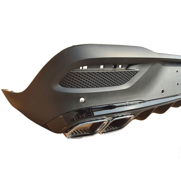Glänsande svart diffusor med kromkant, lämplig för GLE coupe C167 2020+