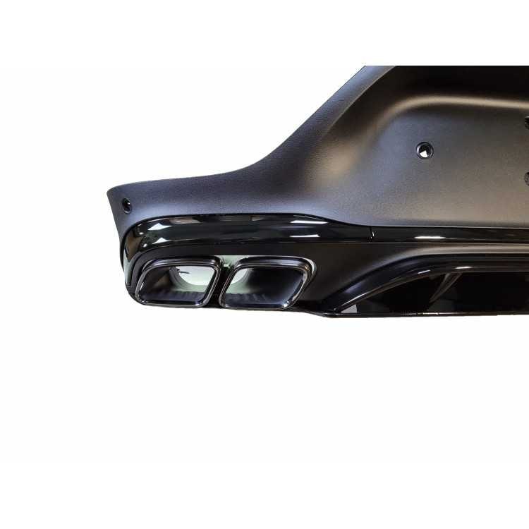 Bakre diffuser för Mercedes GLC Coupé C253 med svarta slutrör