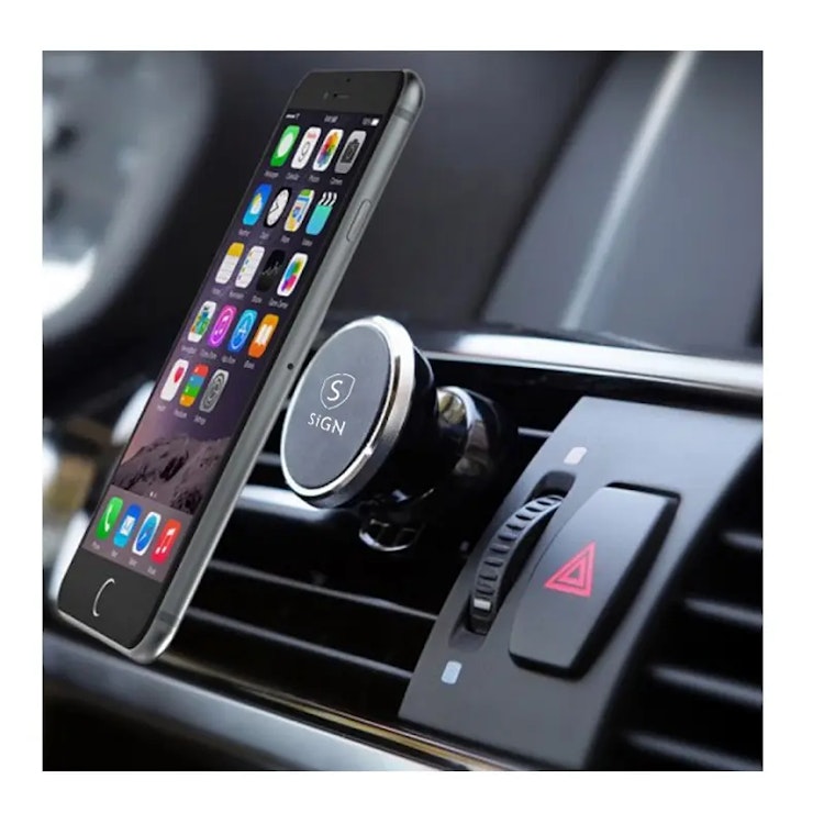 SiGN Magnetisk mobilhållare för bilen - Silver