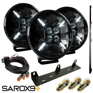 3-pack Sarox9+ 120W LED Extraljuskit