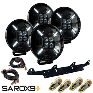 4-pack Sarox9+ 120W LED extraljuspaket